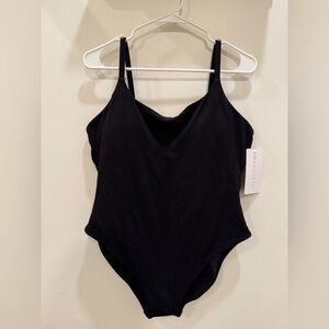 Athleta Black Scoop One Piece Size XL